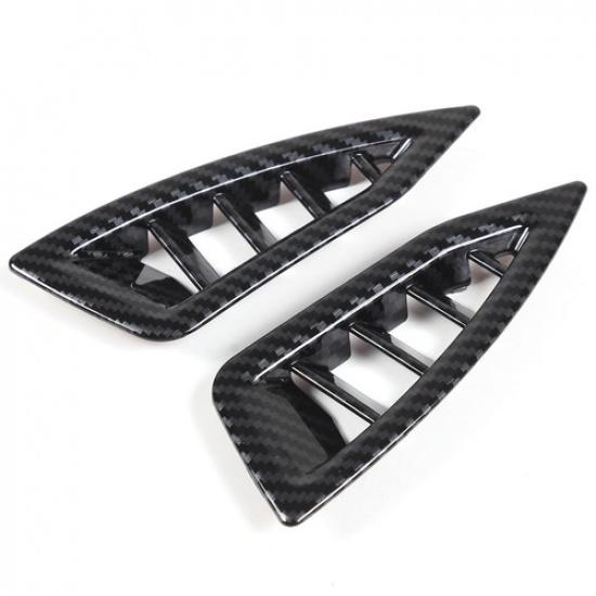 Carbon Fiber ABS Interior Dashboard Air Vent Cover Trim For Subaru Outback 21-23
