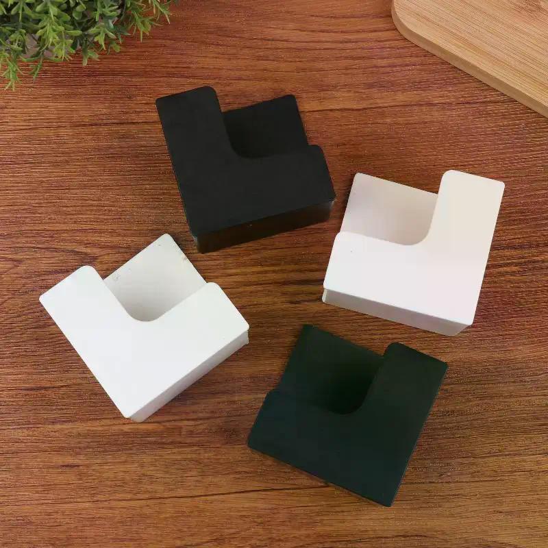 Wall-Mounted Scale Storage Rack - No-Trace Adhesive Space-Saving Plastic Bracket for Bathroom Gym Scales Organizer