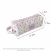 Large Capacity Pen Bag Quilted Zipper Pen Pouch Portable Pencil Case