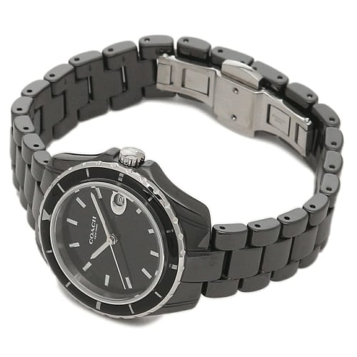 Coach Women's Preston 32mm Quartz Watch, Black, Ceramic, 14503805
