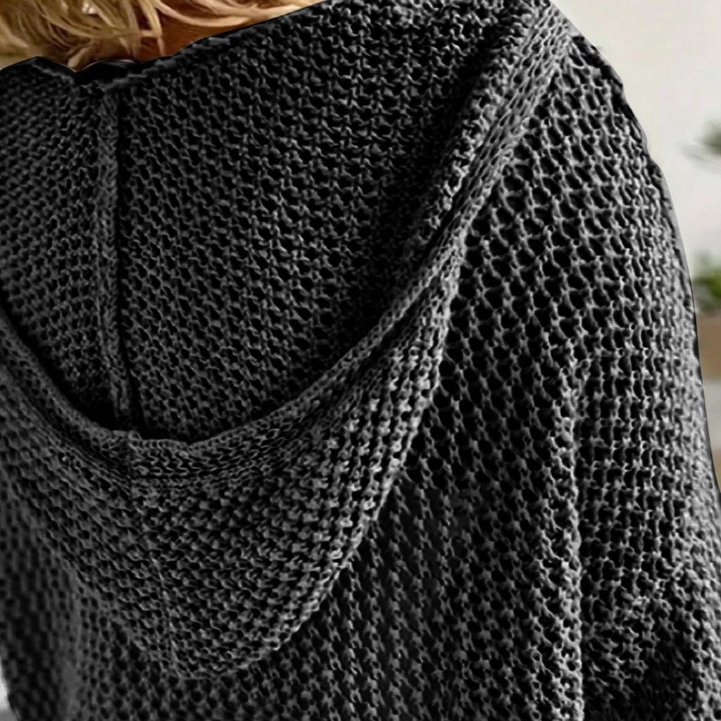 Modisches Damen-Pullover-Sweatshirt mit Reißverschluss und Kapuze, langärmelig, lässiges farbiges Oberteil