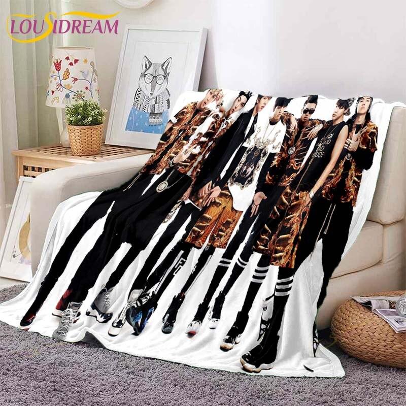 Newest Kpop Bangtan Boys Blanket Sofa Bed Blanket Super Soft Warm Blanket Cover Fleece Throw Blanket