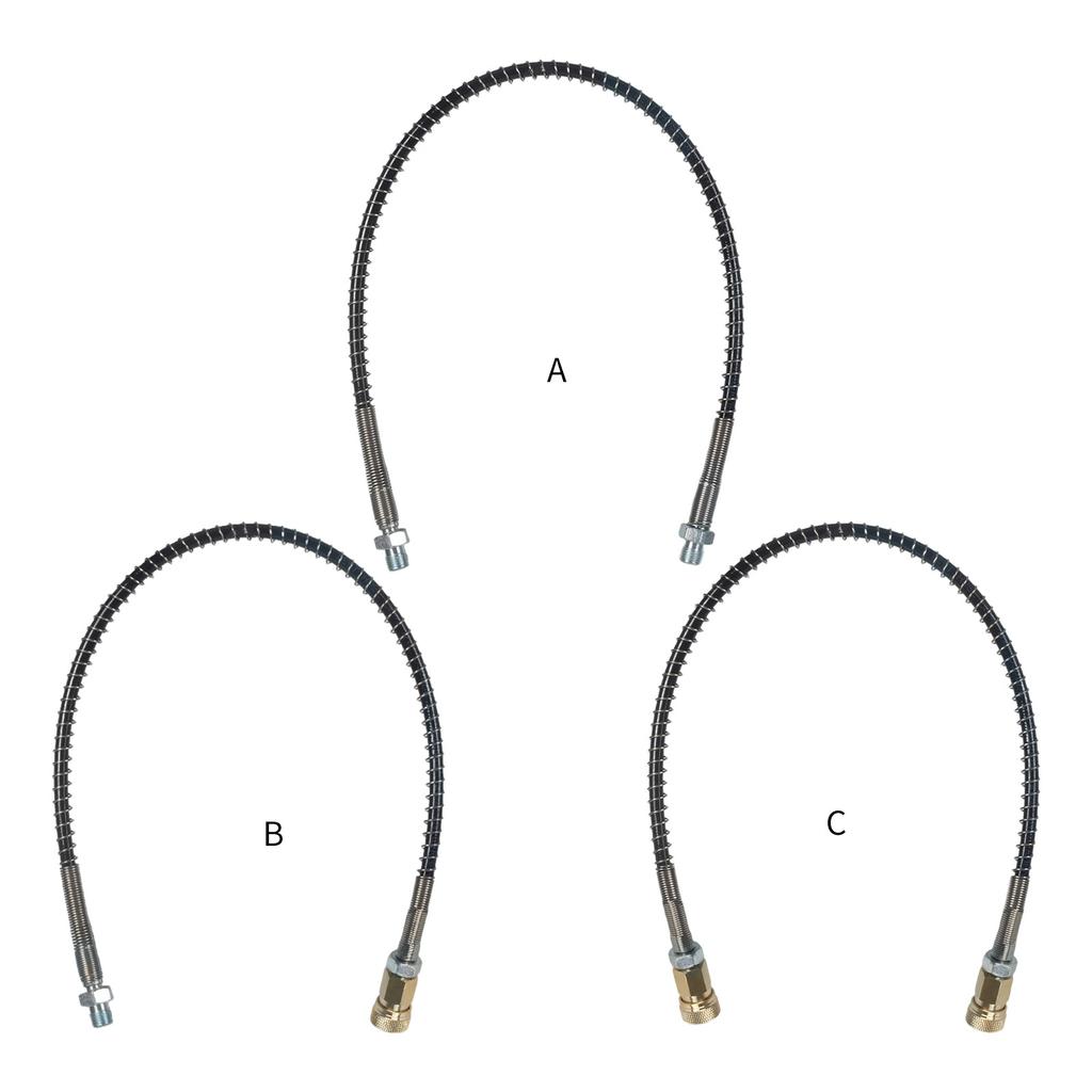 PCP Pneumatik Luft Nachfüllen mit Federumwickelten Luftpumpenteilen Hochdruck-Nylonschlauch M10x1 Gewinde 30Mpa