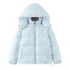 Womens Shiny Loose Hooded Puffer Coat Warm Thick Zip Winter Casual Cotton Jacket