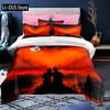 Custom Name Love Heart Valentine's Day 3D Duvet Cover Bedding Set Comforter Linen Pillowcases Wedding Decor Twin King Queen