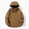 Mens Womens 3-in-1 Waterproof Windproof Hiking Jacket With Removable Shell Gore-Tex Fabric All-Season Outdoor Parka