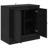 Sideboard in Black Oak Look 70 x 35.5 x 67.5 cm