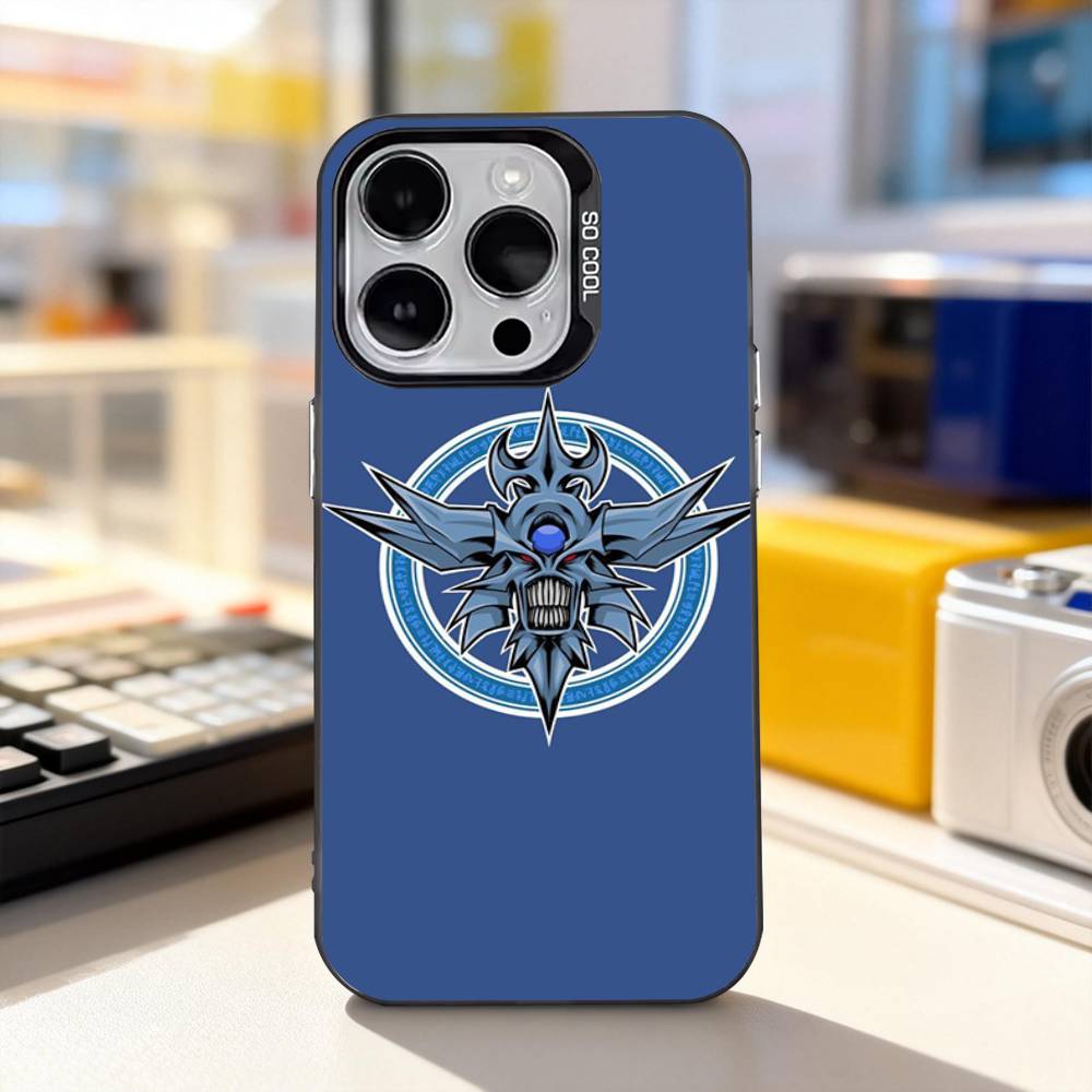 Karta Y-Yu Gi Oh Yugioh Pouzdro na telefon Pro iPhone 11,12,13,14,15,16,17,Pro,Max,Plus,E,Air,Mini IMD Matná černá