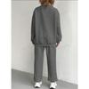 Women's clothing, thread, jacquard, long pants, casual, two-piece set, suit, women's