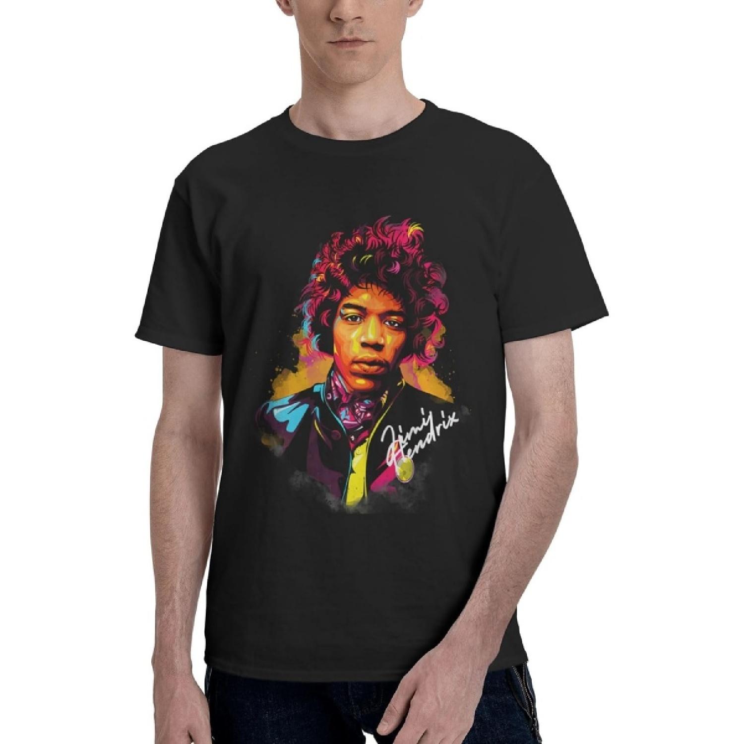 

Lunivoca Men s T-Shirts Jimi Hendrix True Classic Tees Cotton Fitted Casual Men s T-Shirts XXXXXL різнокольоровий