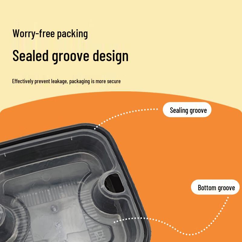 WEISHENG Disposable Microwavable Square Food Container Liners