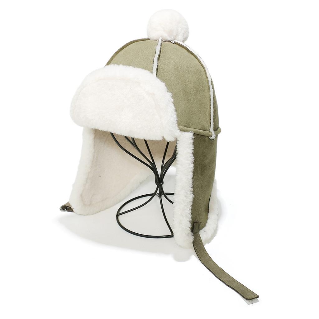 Men's And Women's Suede Plush Thick Warm Ski Hats