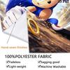 Sonic Collage Photo Wall Tapestry Multi Scene Character Grid Print Inspirational Quote Hanging Cloth Game Room Wall Decor