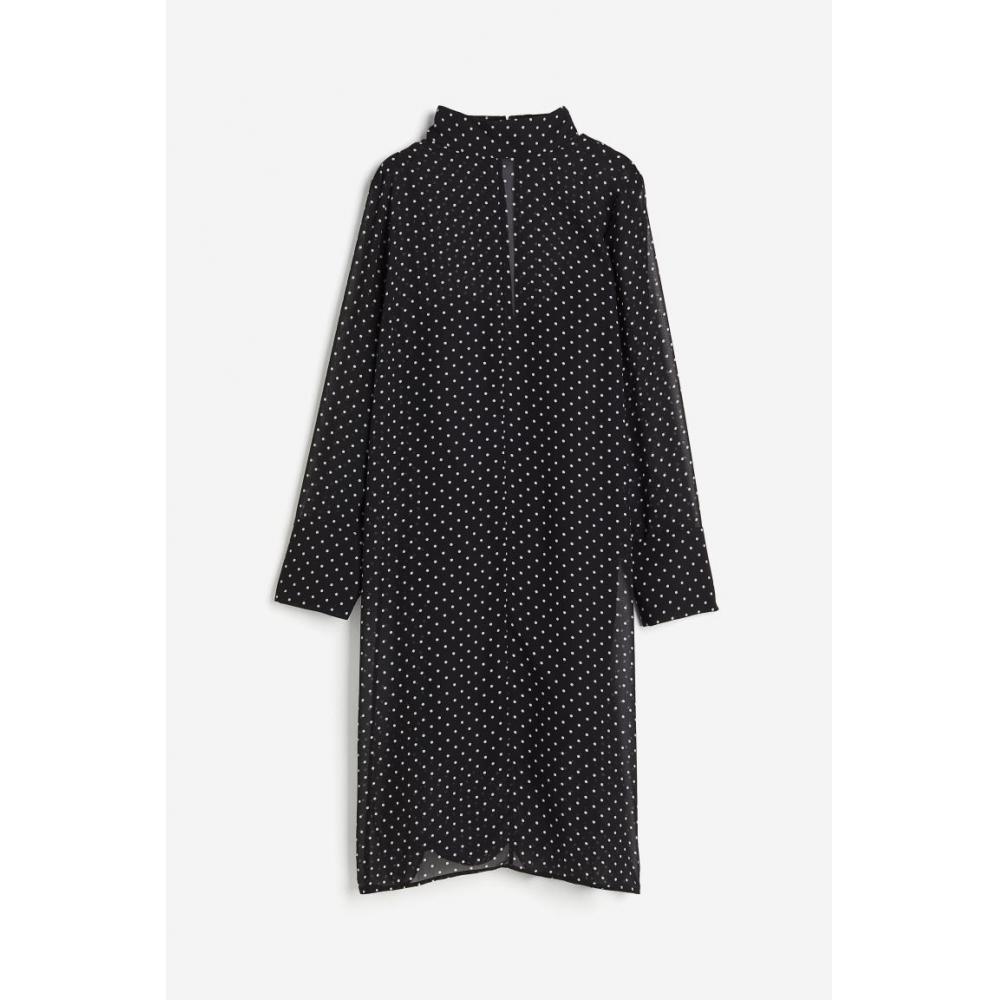 

HM прозрачное платье в черную точку