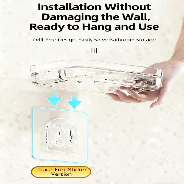 Practical Soap Storage Solution Wall Mounted Soap Dish with Drainage Holes for Clean and Accessible Bathroom Environment