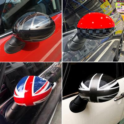 For Mini Cooper One S JCW F54 F55 F56 F57 F60 Before July The Black Flag Car Outside Rear View Mirror Covers Stickers