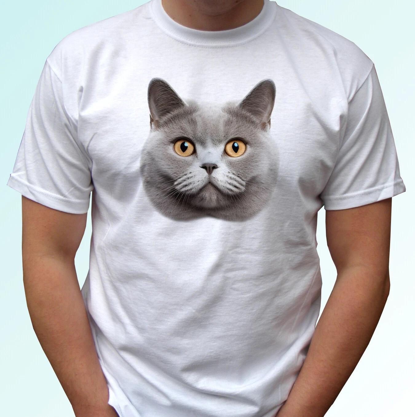 

British Shorthair Cat kids boys T-Shirt animal art tee top gift s s kids baby size 150