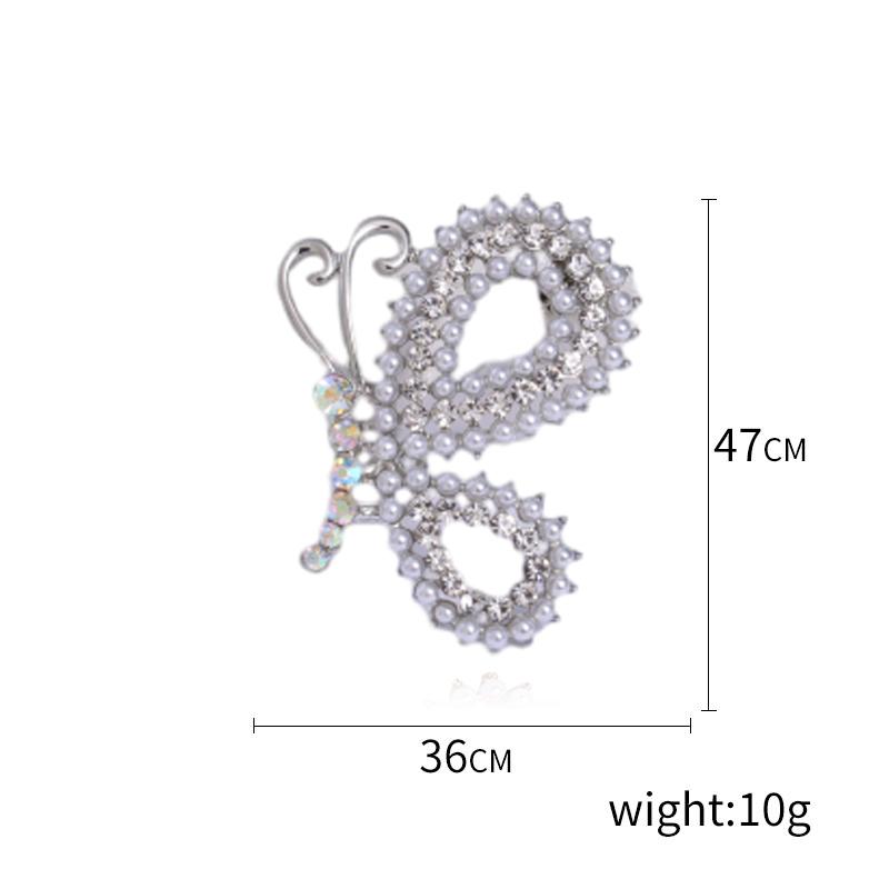 Emalje Sommerfugl Brosjer for Kvinner Unisex Rhinestone Insekt Pins Bankett Fest Ryggsekk Gaver Smykketilbehør