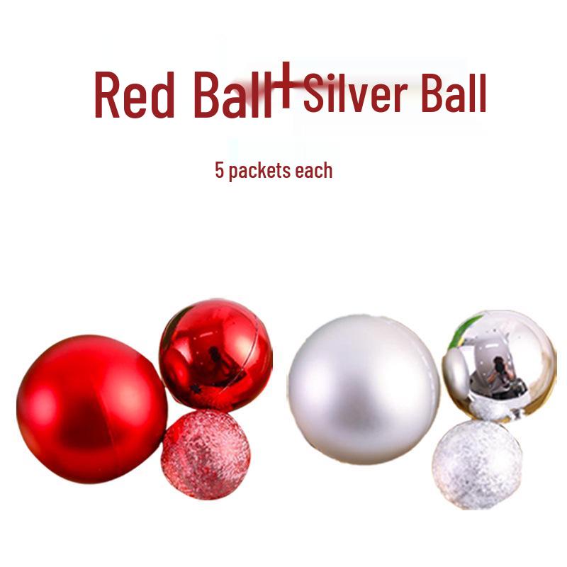 Festive Frosted Gold & Silver Ball Cake Decoration - Christmas & Birthday Iridescent Ornaments Topper
