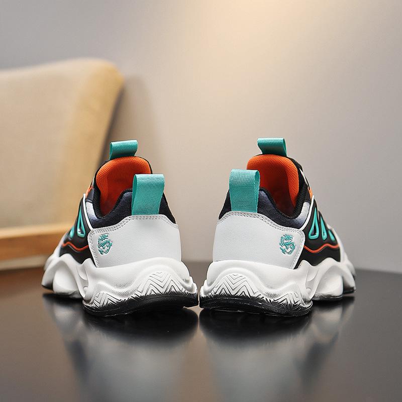 30-41 Children's Plus Size Convenient Fashionable Trendy Thick Soled Casual Sports Shoes Boys' Running Shoes Dad Shoes