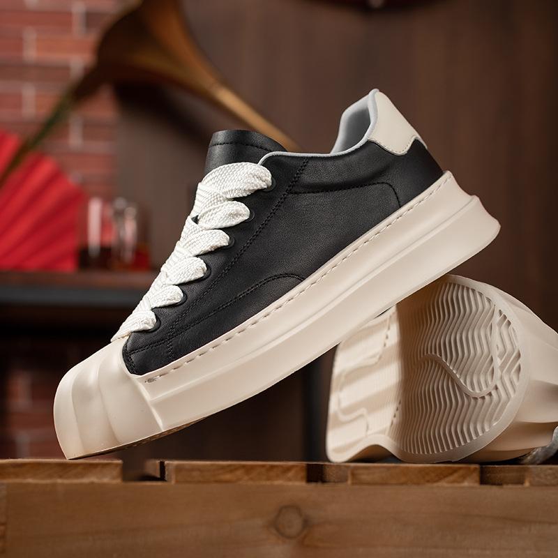 Shell head men's shoes trendy shoes spring new men's shoes versatile casual shoes men's platform lightweight board shoes white shoes