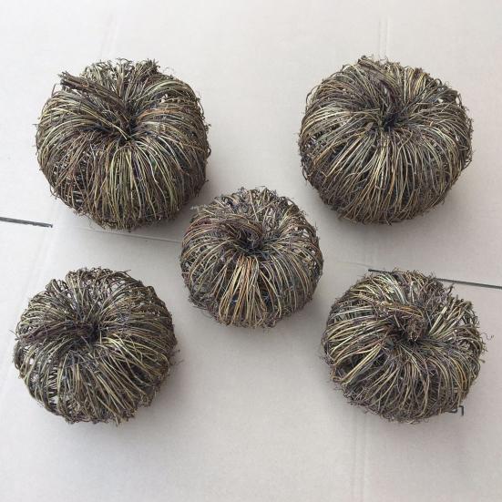 Künstliche Kürbisse Rattan Gewebter Kürbis Schmuck Simulation Herbst Ernte Kürbisse für Halloween Thanksgiving Heimdekoration