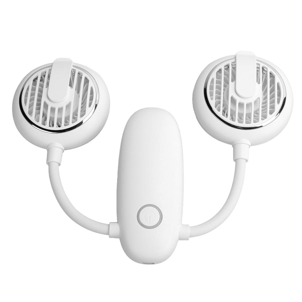 F38 DoubleHead MultiFunction Fan Outdoor USB Charging Foldable Waist Mini Fan for Outdoor