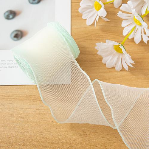 Yards Fishtail Organza Ribbon Crafts Bow Polyester Silk Satin Ribbons 4cm Shiny Silk Ribbons for Decorating Weddings