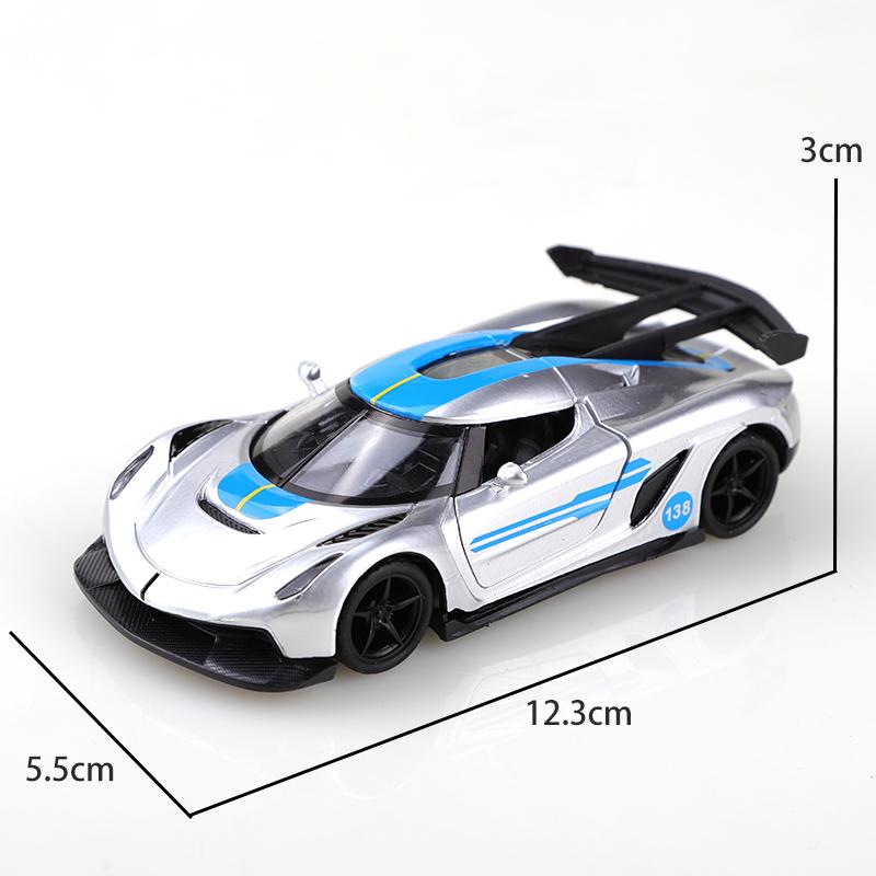 (Bagged) 1:36 Scale Replica Racing Car Toy Model, Die-cast Metal, Realistic Car, Children's Alloy Car, Boy's Toy, Car Decoration