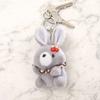 Cute Cherry Bunny Plush Keychain, Small Rabbit Stuffed Animal Pendant for Bag Backpack Purse, Kawaii Cartoon Key Ring Charm, Gift for Girls Women
