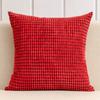 Corduroy Pillowcover Solid Color Thick Square Corn Grain Texture Cushion Covers Household Sofa Ornamental Throw Pillow Case 45*45Cm