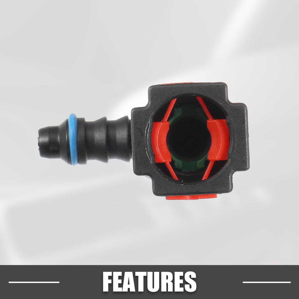 A ABSOPRO Auto Kraftstoffleitung Schlauch Schnellverschluss 90 Grad 5/16" 7.89mm SAE