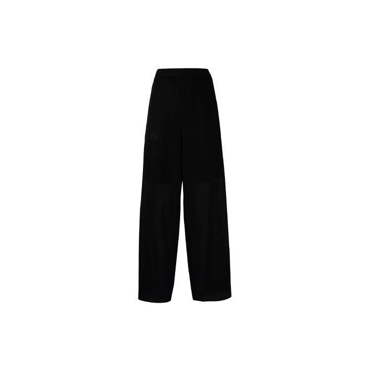 

Y-3 High Waist Solid Color Wide Leg Trousers Women bottoms Black GT5300 S