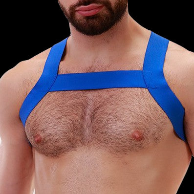 Harnais en élastique Matt Bleu - Barcode Berlin - Harnais Homme