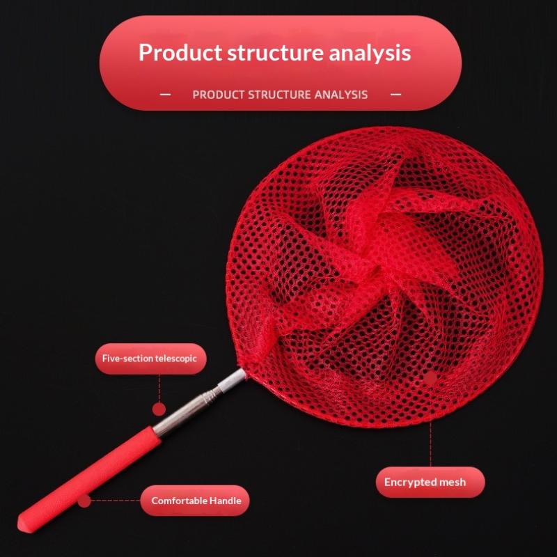 1/2/5Pcs Retractable Fishing Net Insect Butterfly Dragonfly Net Outdoor Portable Fishing Net Children Fun Game Fishing Toys