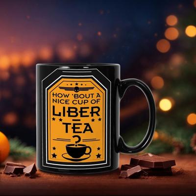 Tazza in ceramica per Helldivers 2 Lavabile in lavastoviglie e adatta al microonde, 11 once, tazza da tè Liber-Tea, bevande al caffè, tazze da caffè divertenti, regalo per donne e uomini