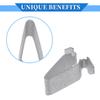 VekAuto 6pcs Durable Metal Silver Tone Interior Trim Mounting Bracket Clips for Volkswagen Passat 1998-2010