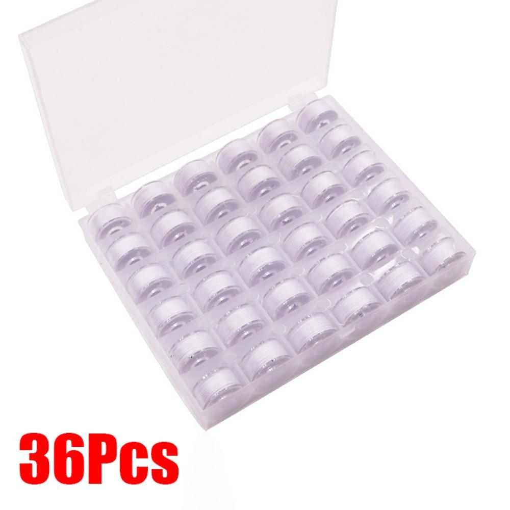 25/36 Stück Mehrfarbige Nähmaschinen-Spulenbox mit Nähgarn DIY Nähmaschinen-Spulen Ersatz Nähmaschinenzubehör