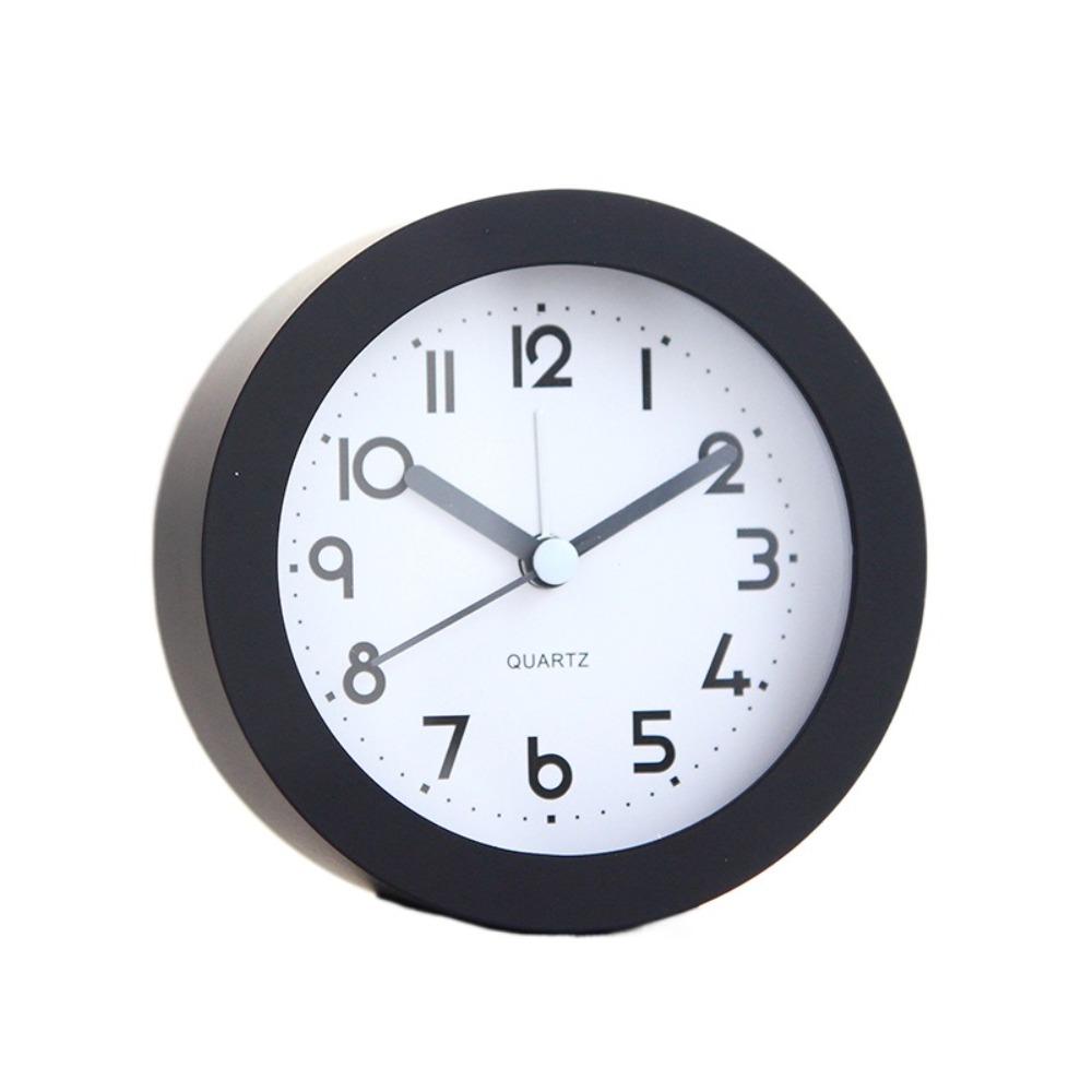 

Retro Desk Clock Non-Ticking Electronic Clock Wake-up Artifact Silent Alarm Clock Bedside Use чорний