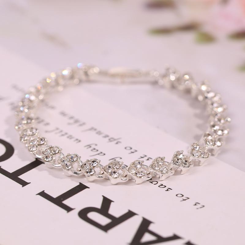 Trend fashion watch two-piece set pcs women's watch full diamond shell surface diamond bracelet women's watch