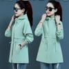 Women's Jacket Trench Coat Korean Spring Autumn Loose Long Sleeve Short Coats Female Windbreaker Hooded Outerwear Tops