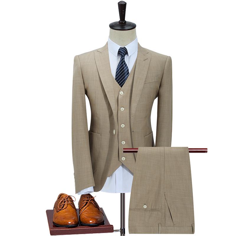Men's Trendy Business Casual Suit Set for Work, Interviews, and Weddings