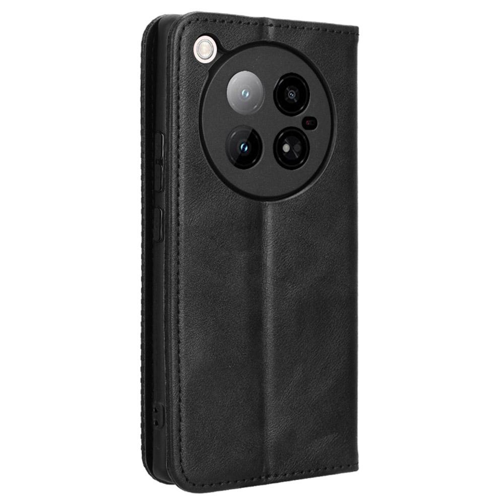 Dla Infinix Zero 40 4G X6860 Skórzane Etui Portfel Stojak Tekstura Retro Pokrowiec na Telefon