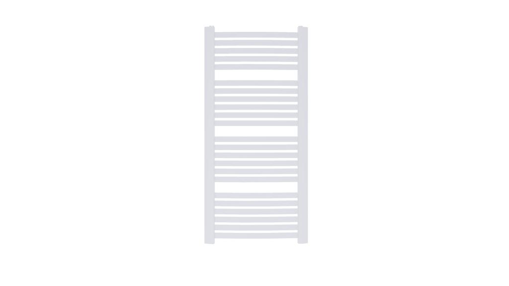 Grzejnik łazienkowy luxrad kastor 1215 x 580 mm biały 605w