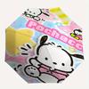 Pochacco,Hello Kitty Automatic Folding Umbrella-Simple 8-Rib Design, Bright Cartoon Pattern, Durable Iron Frame, Suitable For Travel, Outdoo