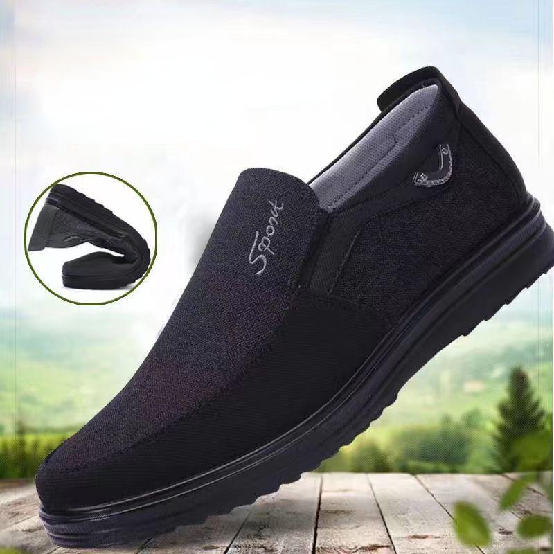 Fashion Men's Canvas Shoes Outdoor Lightweight Soft Sole Non-slip Walking Shoes Light and Comfortable Casual Shoes Fashion Men's Shoes