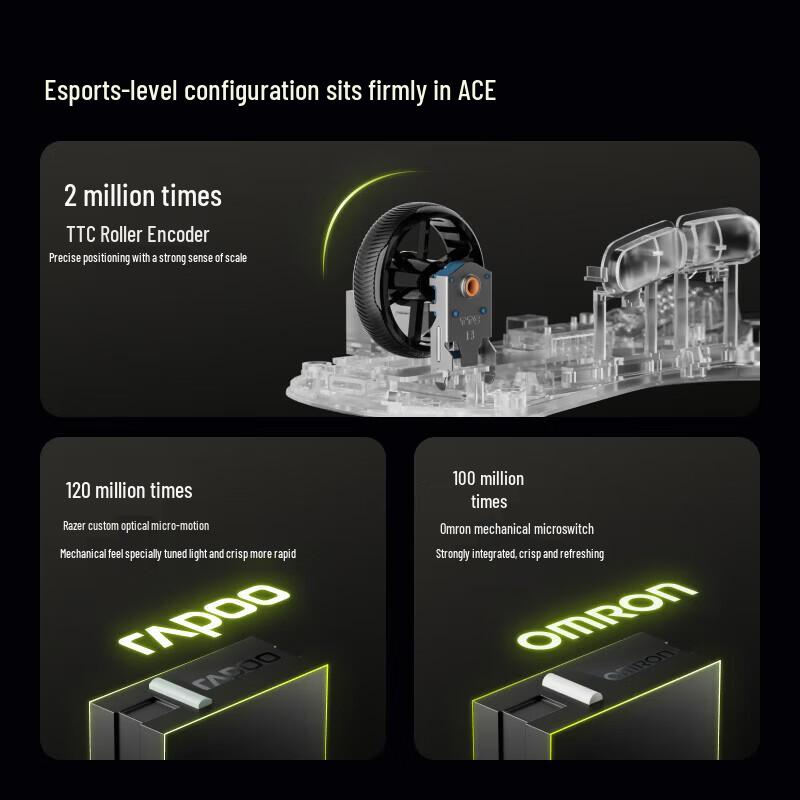 Rapoo VT3sMAX 2nd Gen Dual 8K Gaming Mouse