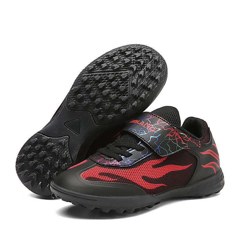 

Футбольные бутсы для мальчиков и девочек на липучках от 6 до 12 лет, ученики начальной школы, детские спортивные тренировочные футбольные бутсы с гвоздями 39