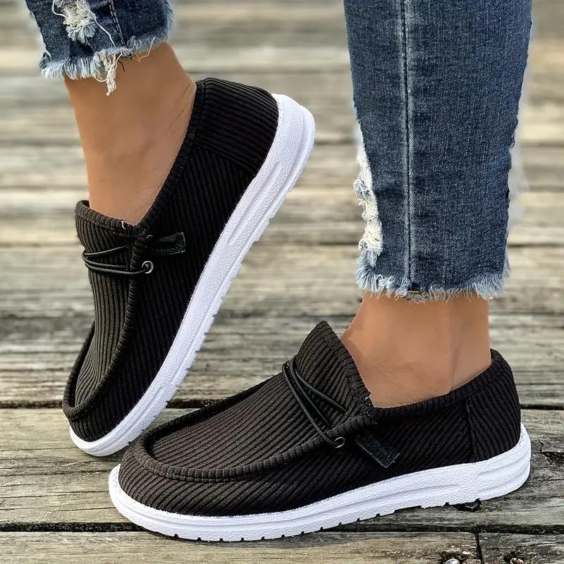 Store, uformelle singlesko for kvinner om våren og høsten, flate føtter, lave loafers, singlesko for kvinner