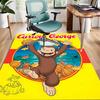 1pc Curious George (5) Design Area Rug - Non-Slip, Soft & Cozy Floor Mat for Living Room, Bedroom, Office - Indoor/Outdoor Decorative Carpet